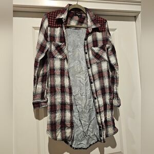 Tolani Plaid Top - Elephant Print Back - Small